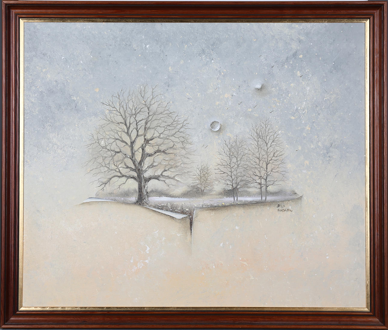 STEFAN WINDAHL. "Växtkraft". Olja på duk, signerad. Daterad 1992 a tergo.