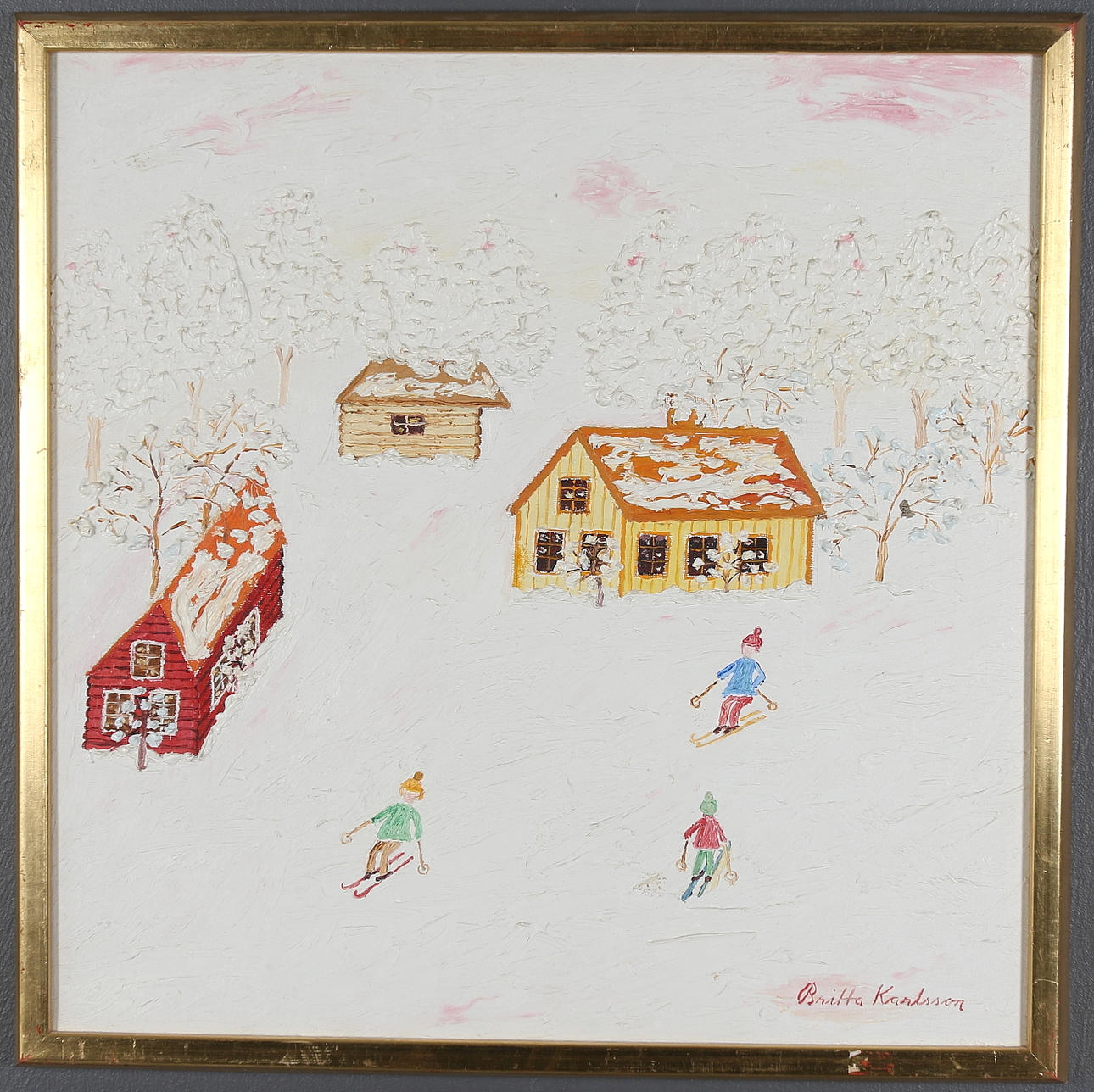 BRITTA KARLSSON. Olja på duk, signerad.