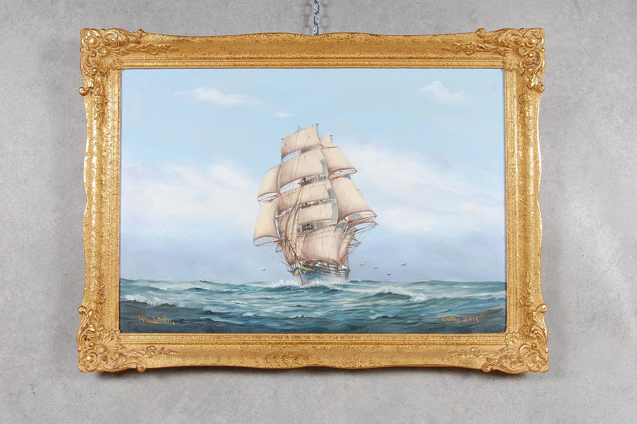 OKÄND KONSTNÄR. olja på duk, signerad.