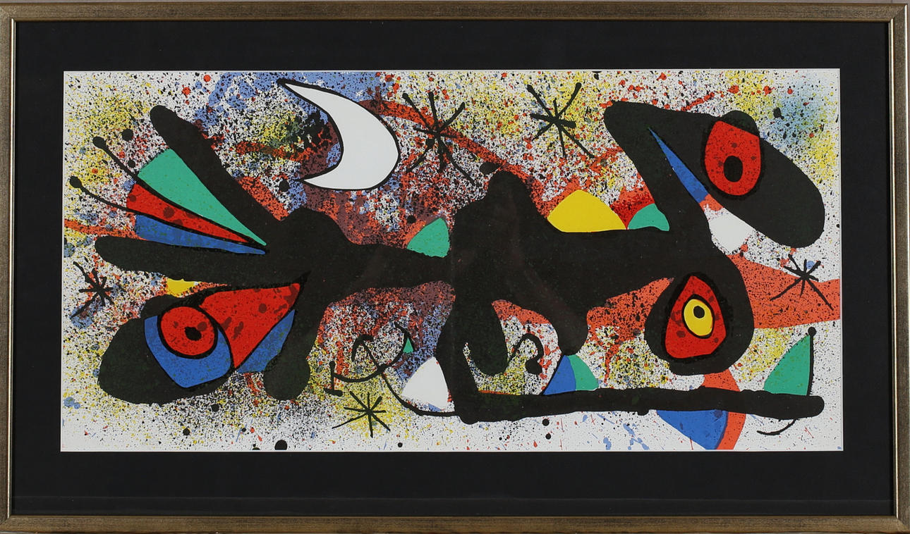 JOAN MIRÓ. Graphic sheet from Miro´s ceramics book, unsigned.