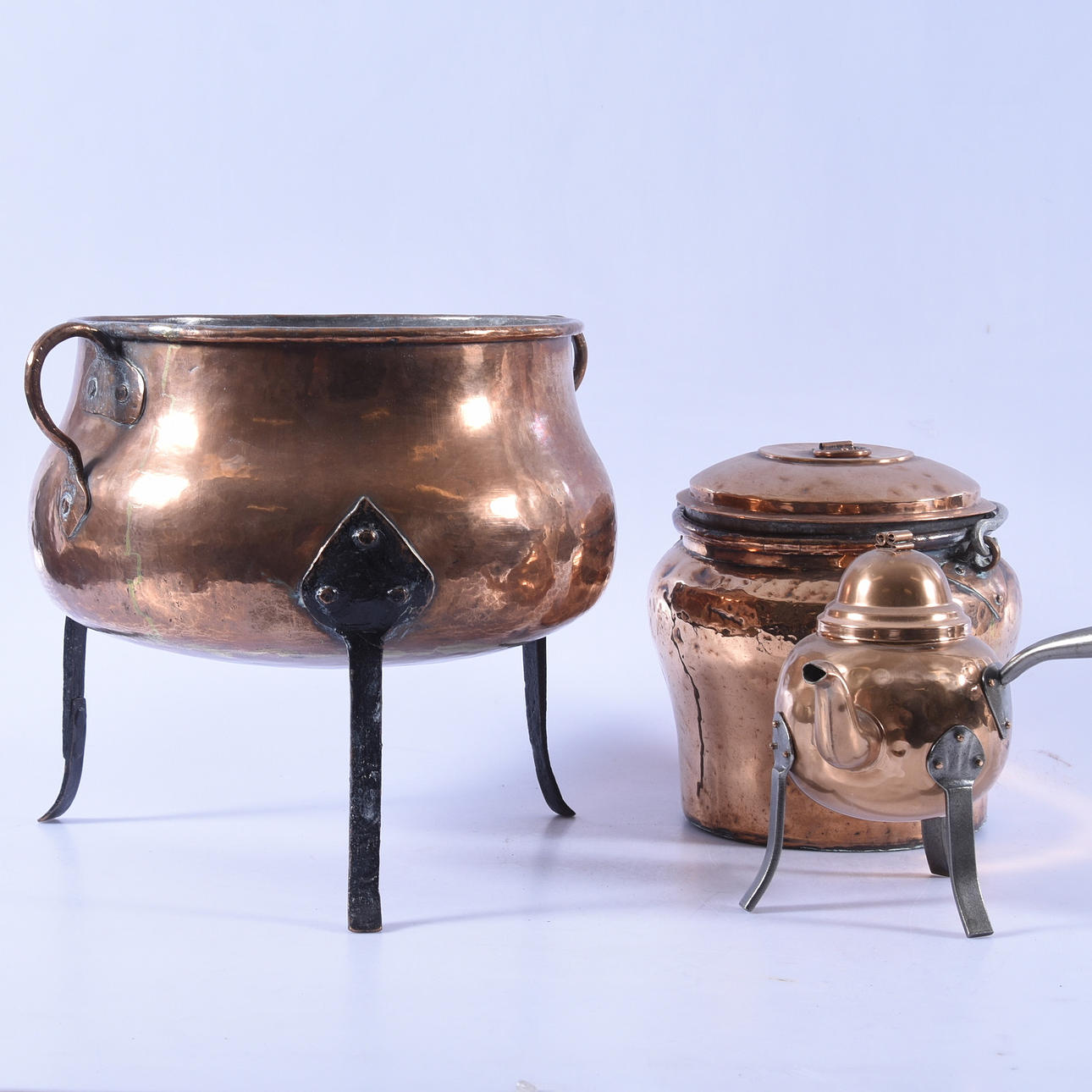 KOPPARFÖREMÅL, 3-delar, 18/1900-tal.