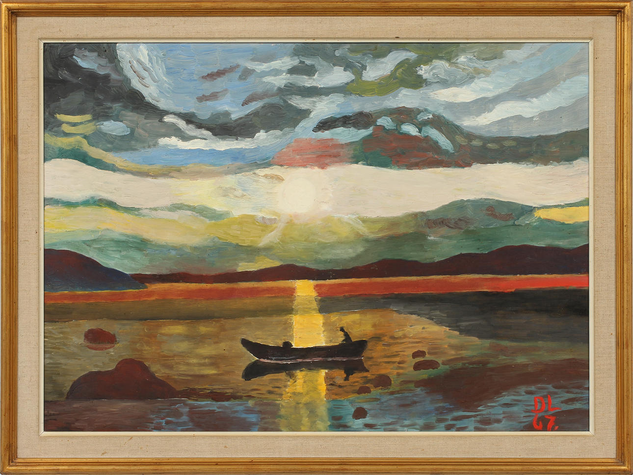 OKÄND KONSTNÄR, olja på pannå, sign o dat 67.