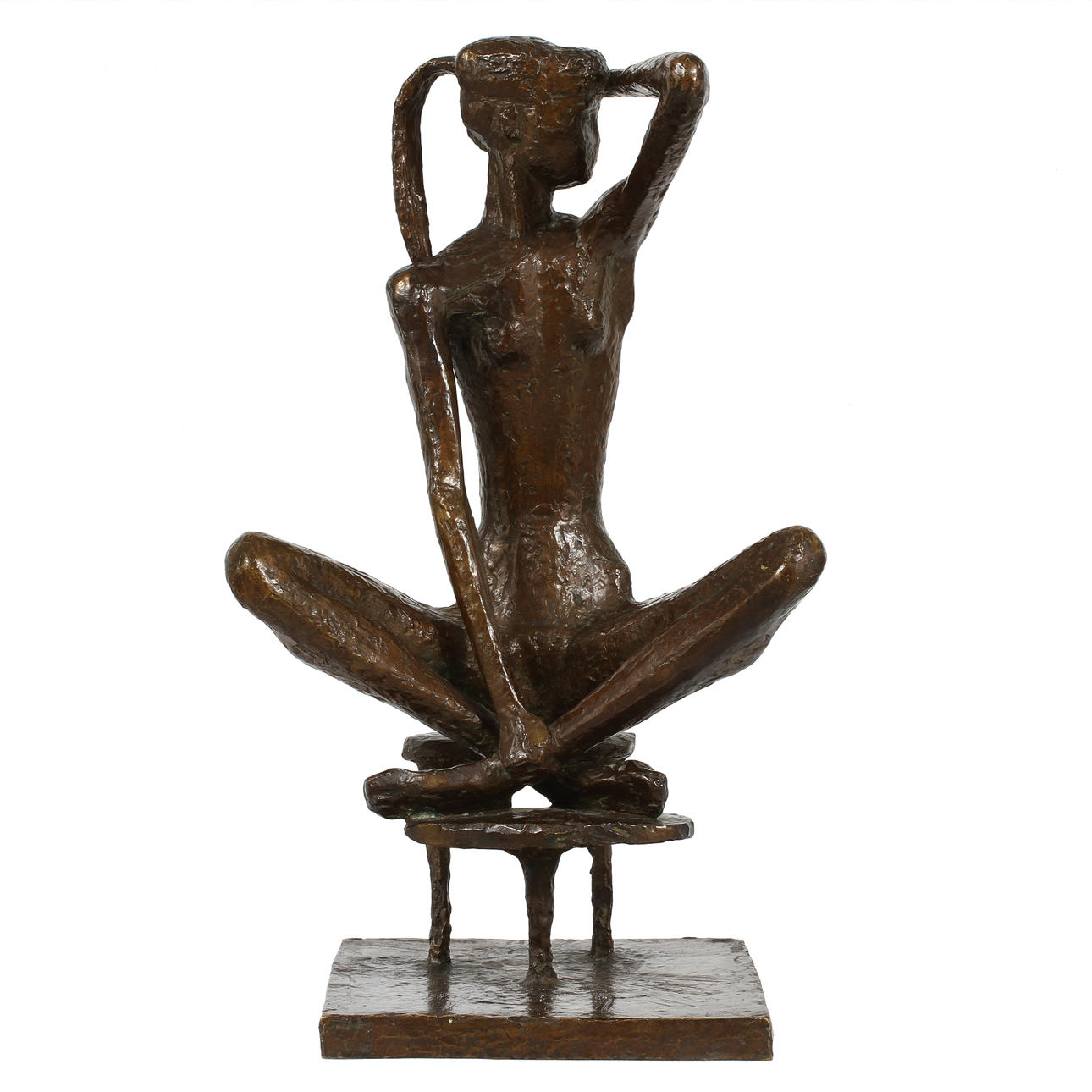 LISS ERIKSSON (1919-2000). Skulptur "Tintomara", brunpatinerad brons.