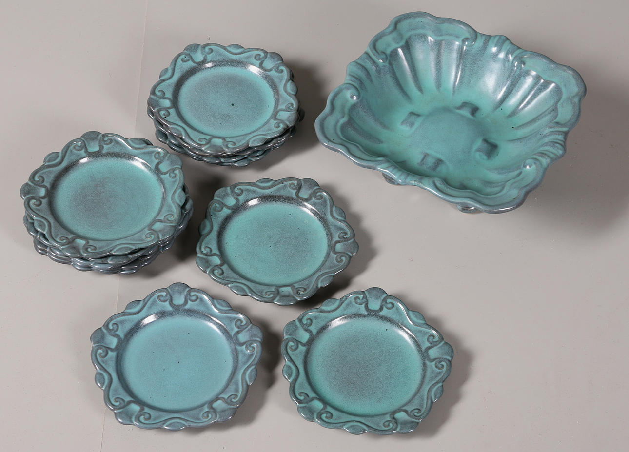 PARTI PORSLIN (13). Märkt Bofajans, Gefle, Made in Sweden.