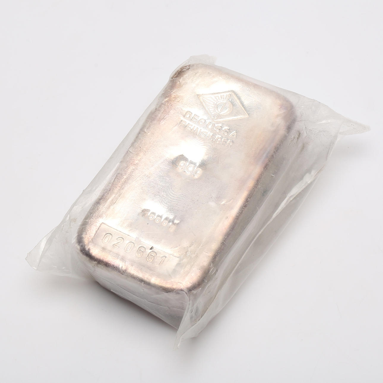 SILVERTACKA, fine silver, 1000 gram, Degussa.