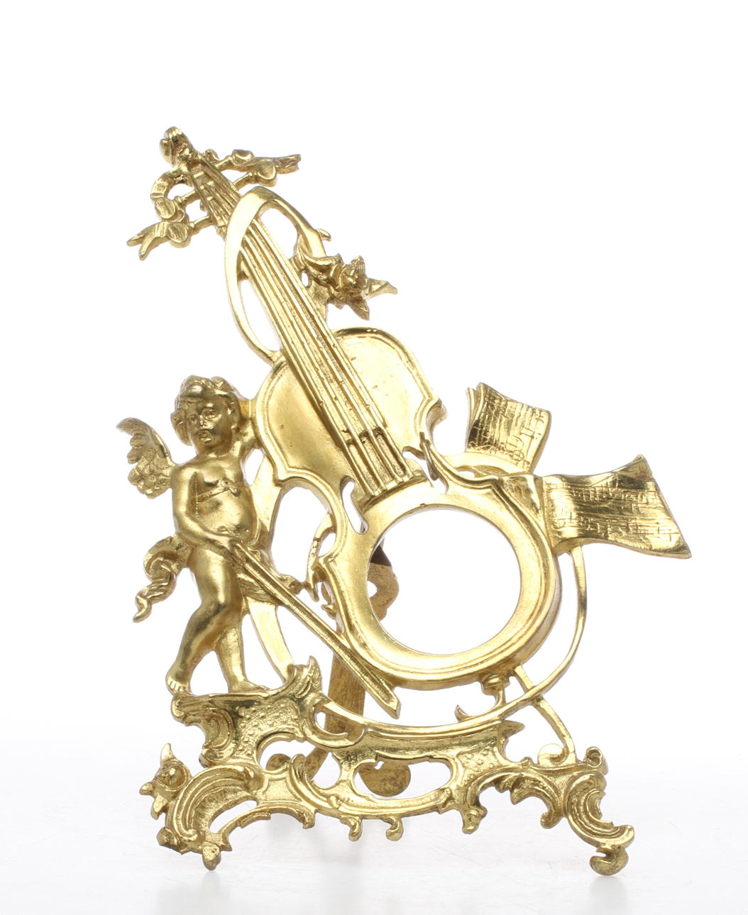 FICKURSSTÄLL, förgylld mässing, 1800-talets slut.