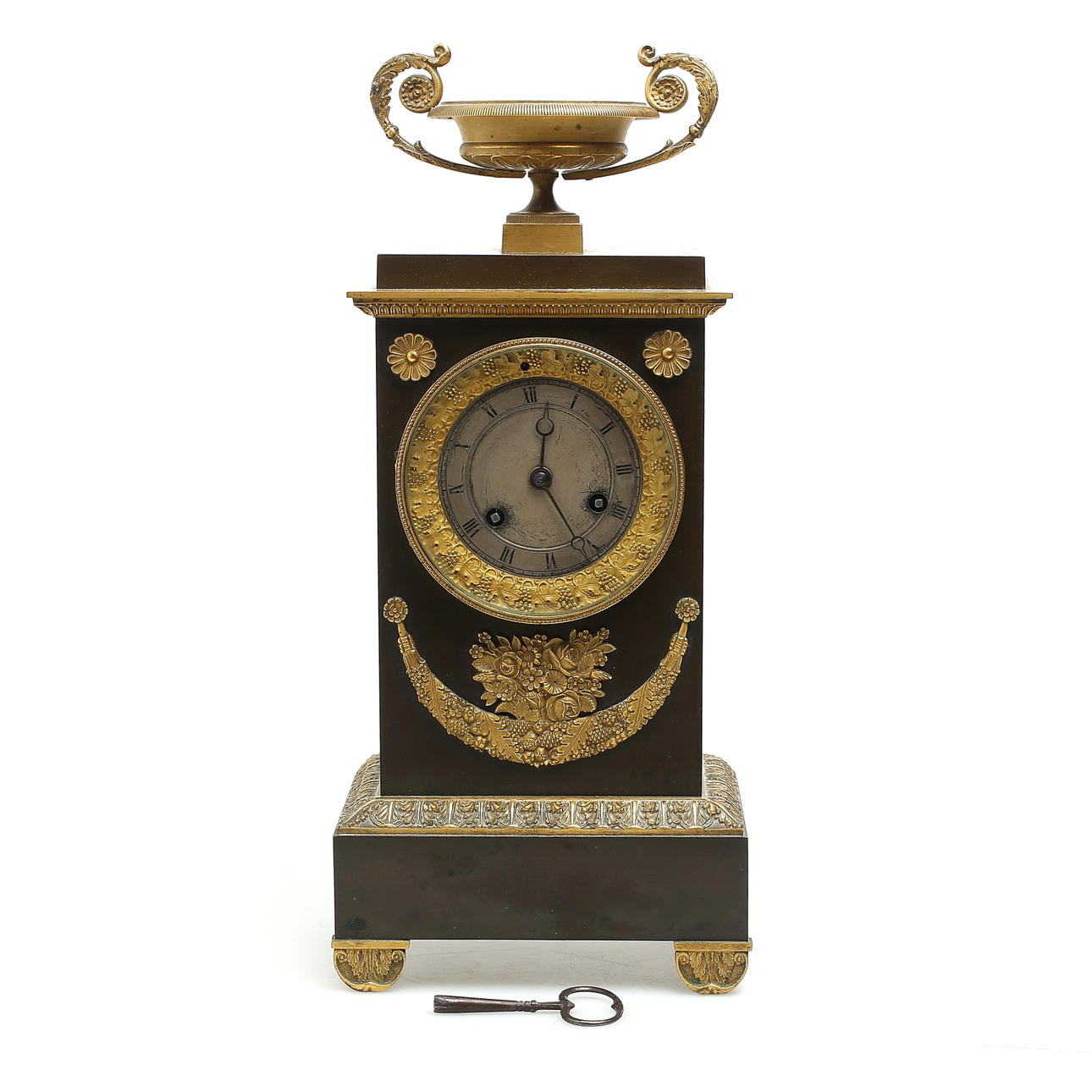 TABLE PENDULUM, empire, movement marked "Médaille d'argent Paris 1823".