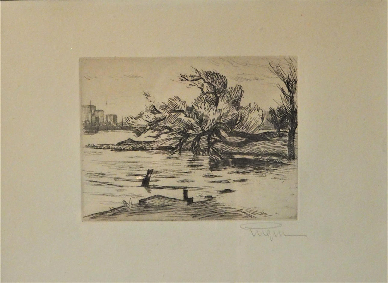 PRINS EUGEN. etsning "Motiv från Ryssviken".