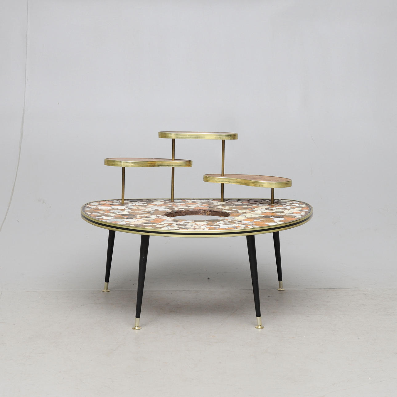FLOWER TABLE, mid 20th century.