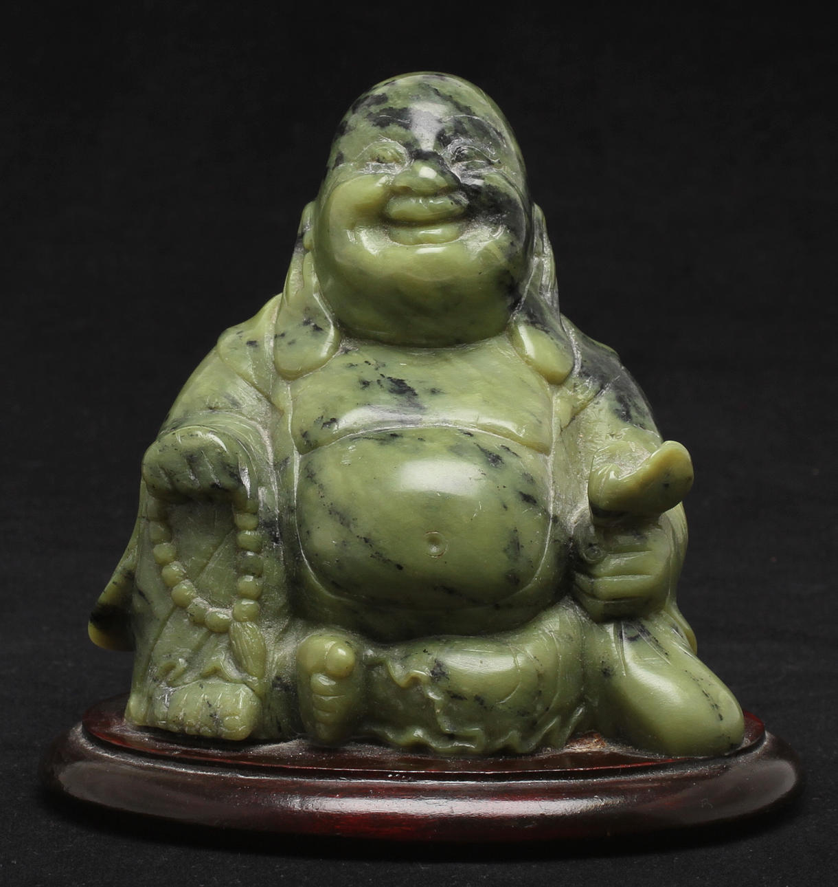 BUDDAH, "Skrattande Buddha", soapstone, 1900-tal.