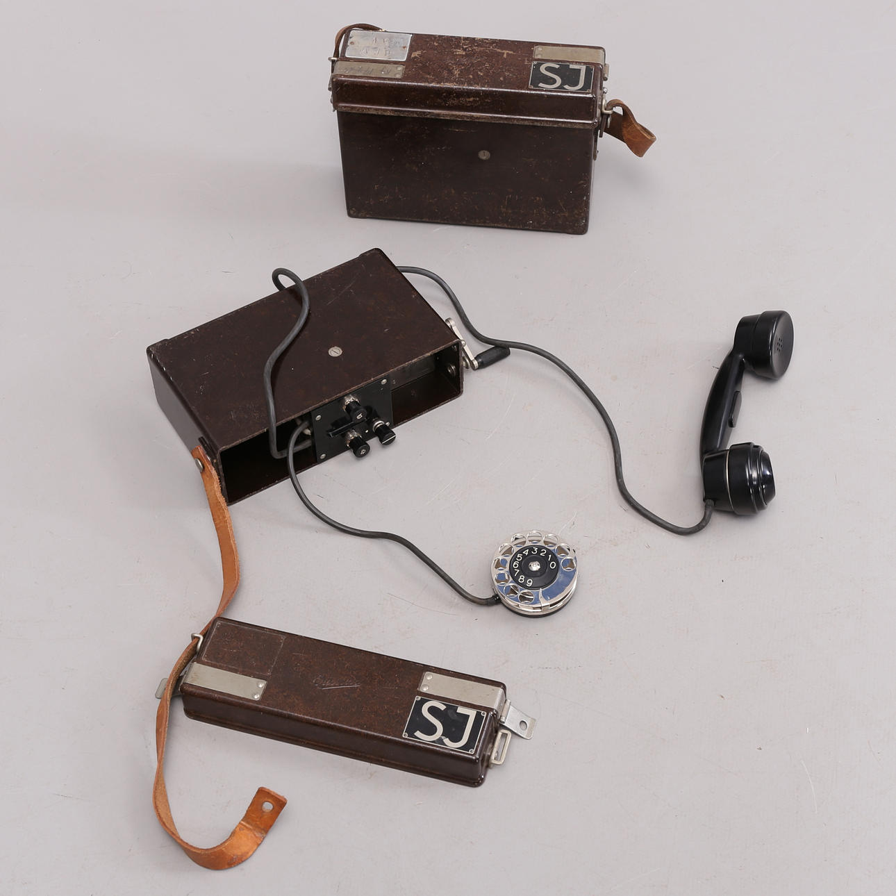 SJ-TELEFONER, par, Ericsson, 1900-talets första hälft.