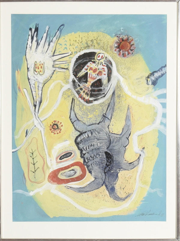 OLLE SVANLUND. Gouache.