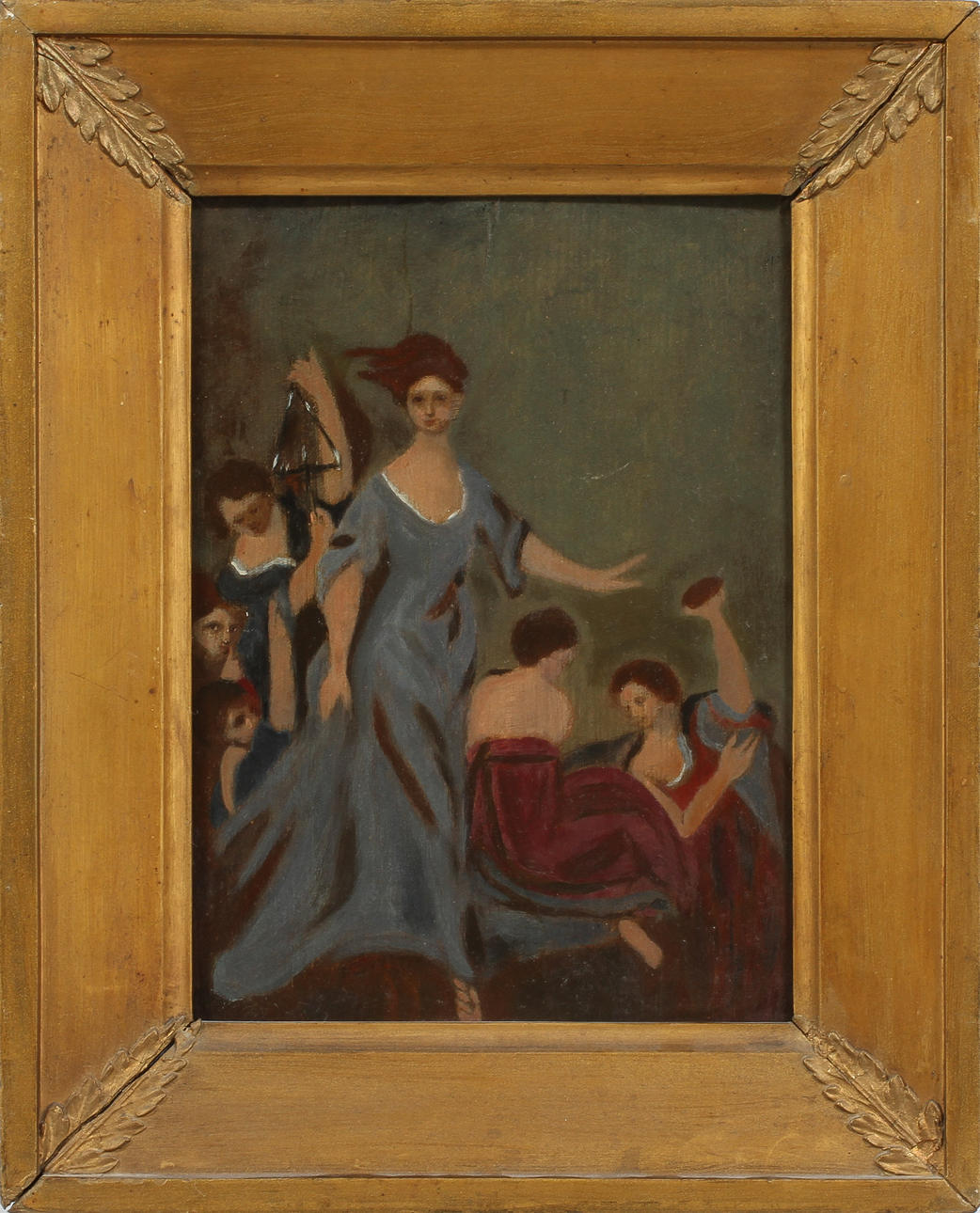 OKÄND KONSTNÄR. Olja på pannå.