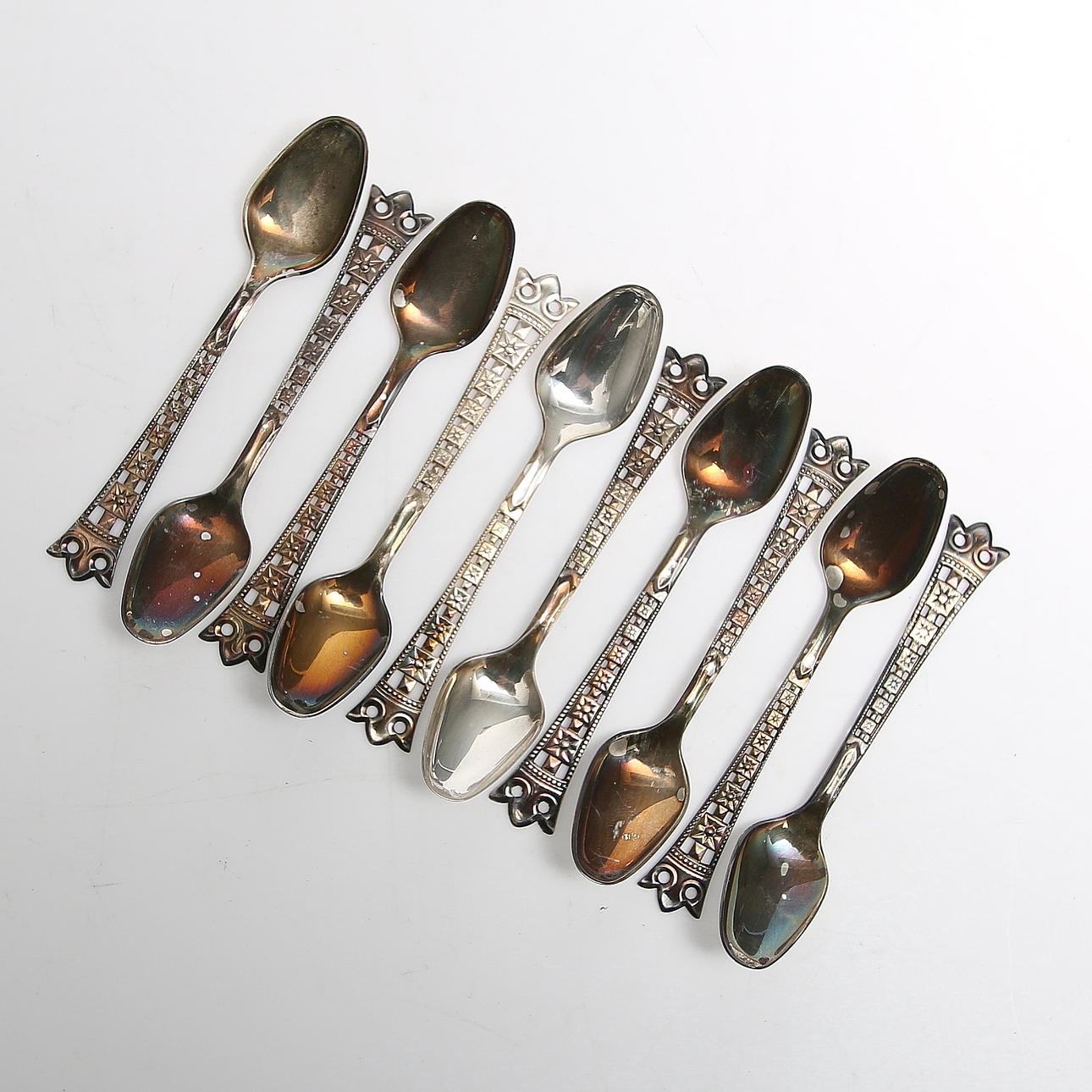 TESKEDAR, 10 st, silver, "Madelene", Gewe, 1992. Vikt 97 gram.