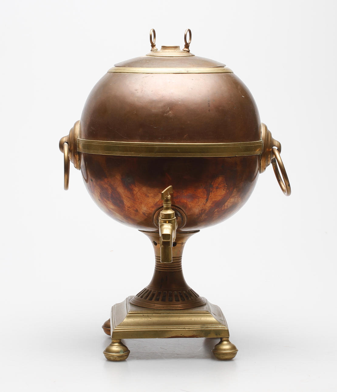 SAMOVAR, koppar och mässing, 1800-tal.