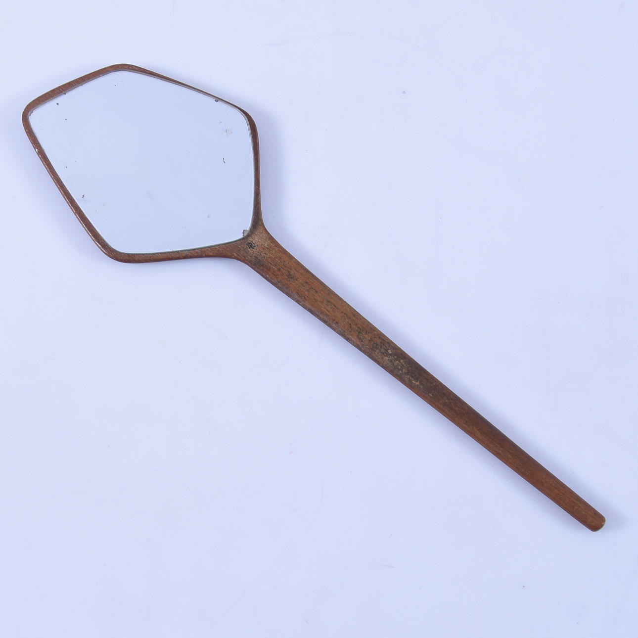 HANDSPEGEL, teak, 1950/60-tal.