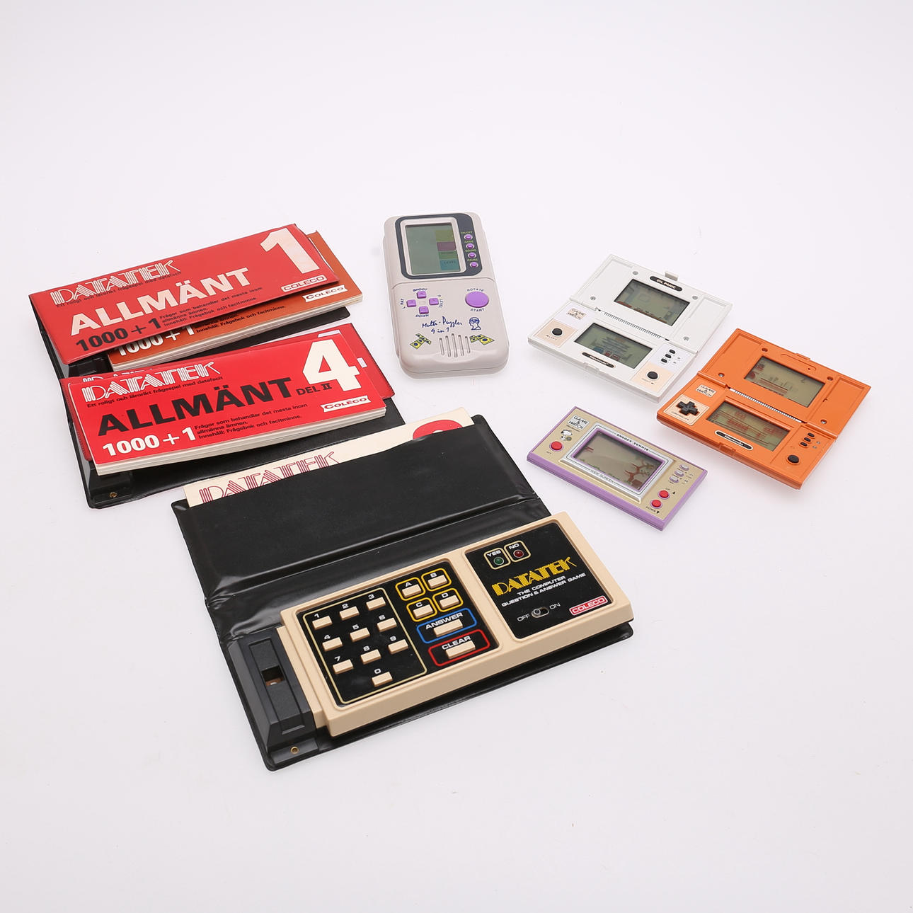 POCKETSPEL, 5 st, bl.a Game & Watch.