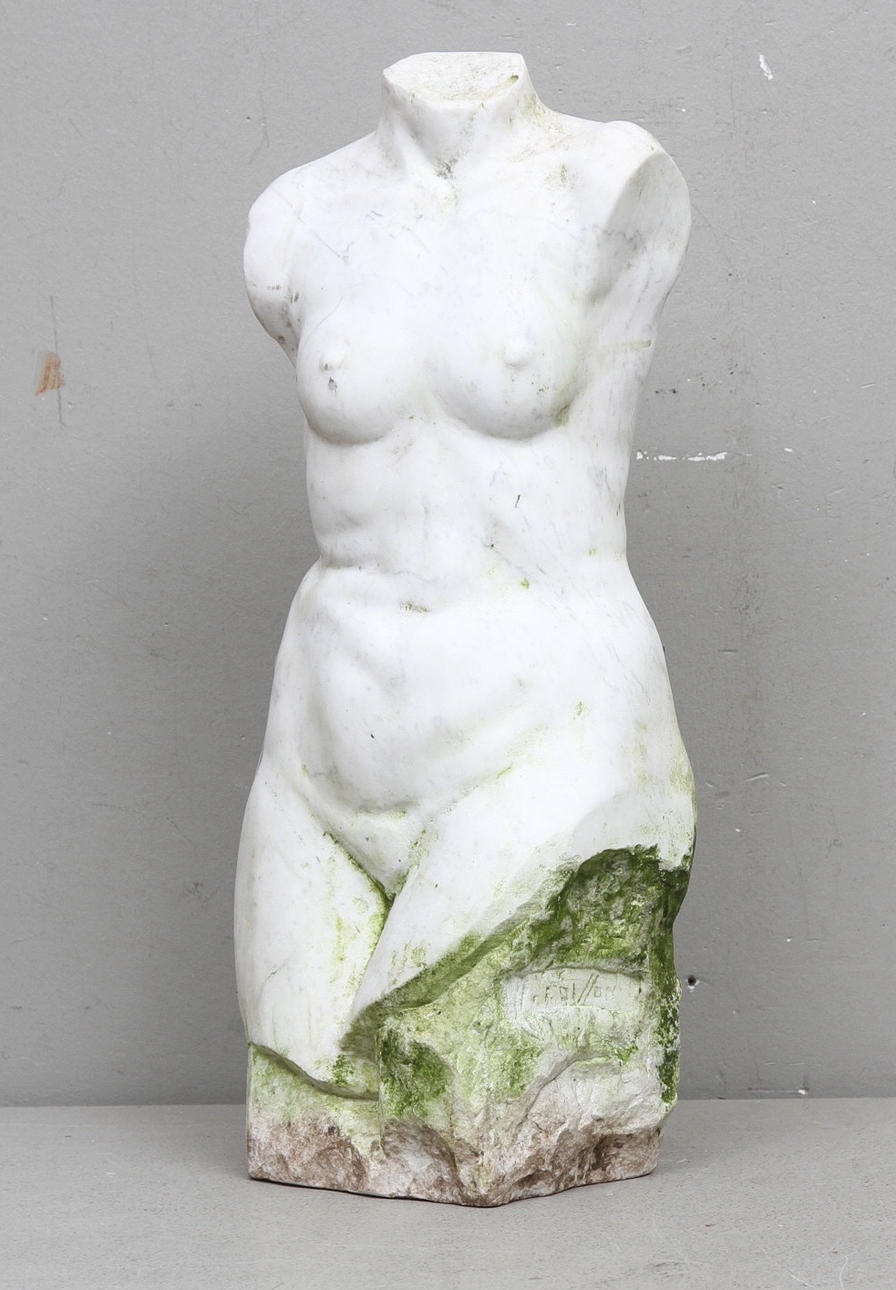 TORSO, marmor, 1900-tal.