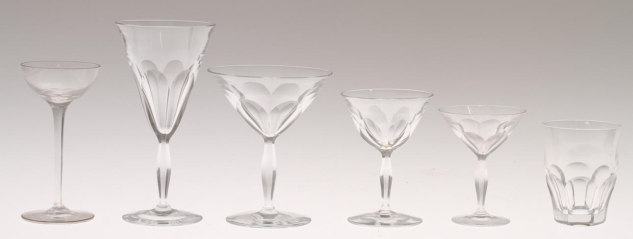 PARTI GLAS, 36 delar, två modeller, 1900-tal.