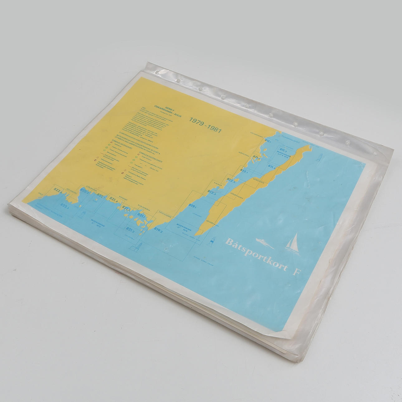 SJÖKORT, hela kusten Oskarshamn-Åhus.