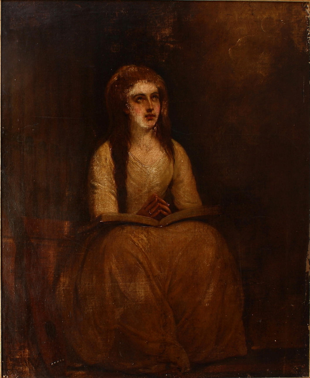 OIDENTIFIERAD KONSTNÄR, olja på uppfodrad duk, 1700-tal, osignerad.