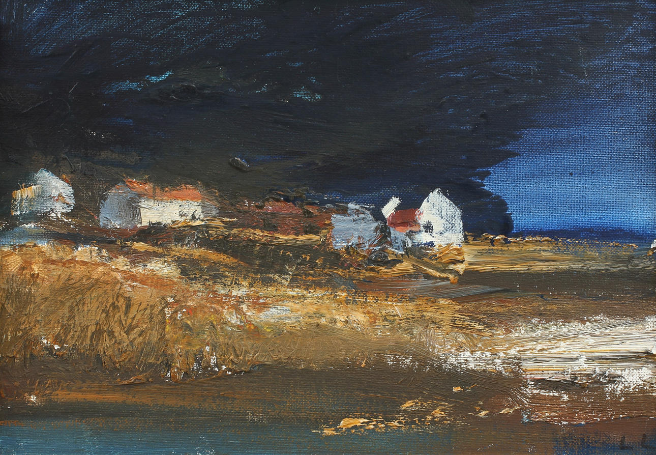 LARS LERIN (F. 1954). "Lofoten". Olja på duk.
