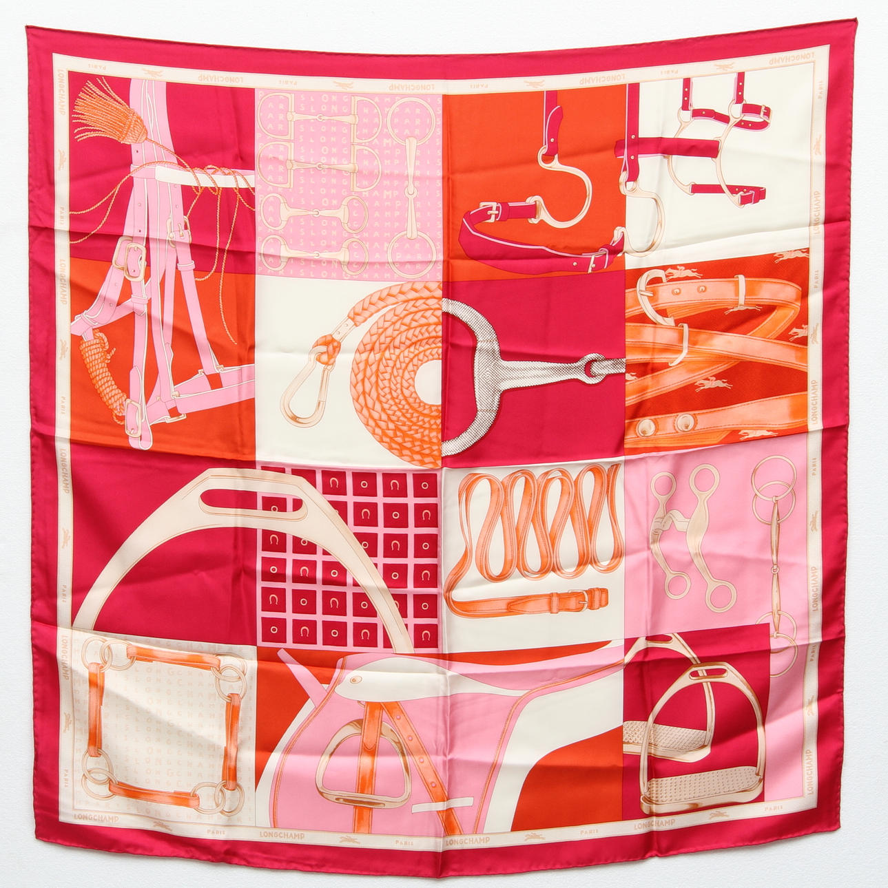 SCARVES 3 st, siden, Nina Ricci samt Longchamp.