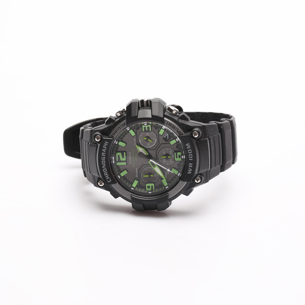 MEN'S WATCH, quartz, Casio WR 100M, chronograph.
