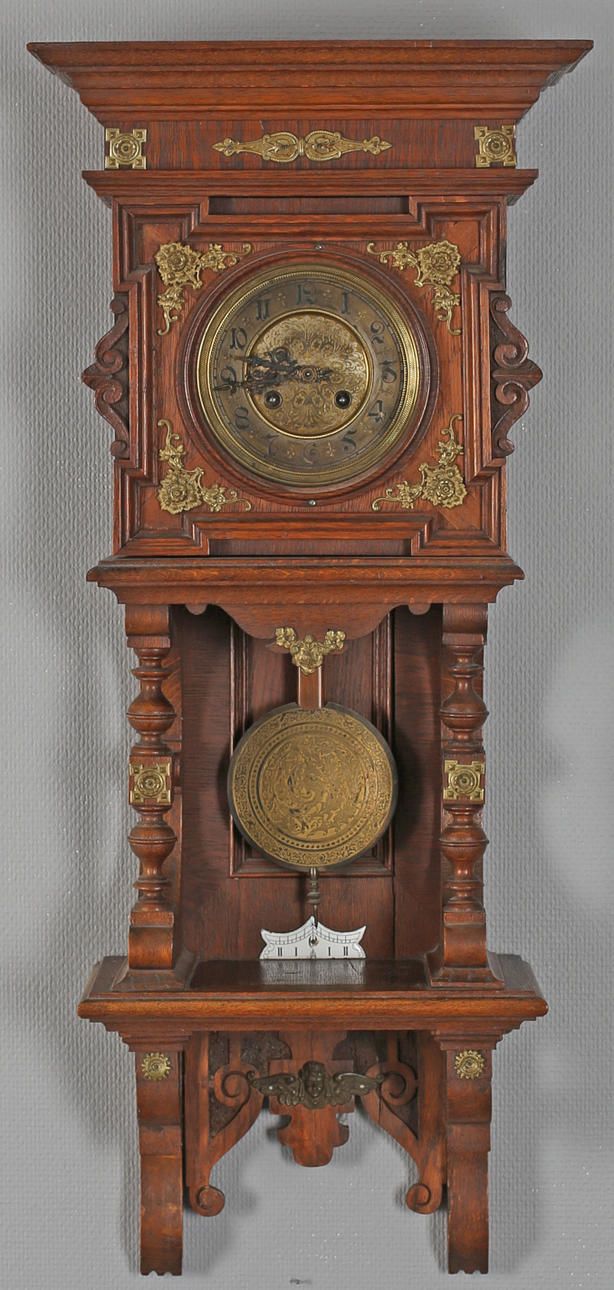 VÄGGPENDYL, nyrenässans, 1800/1900-tal.