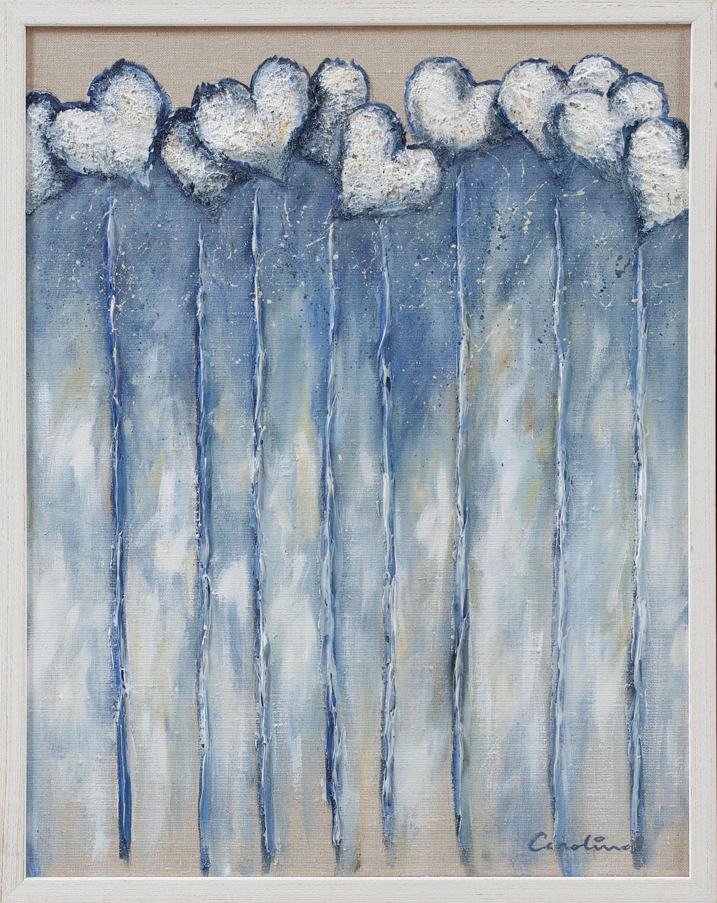 CAROLINA ALOTUS. Mixed media on canvas, signed.