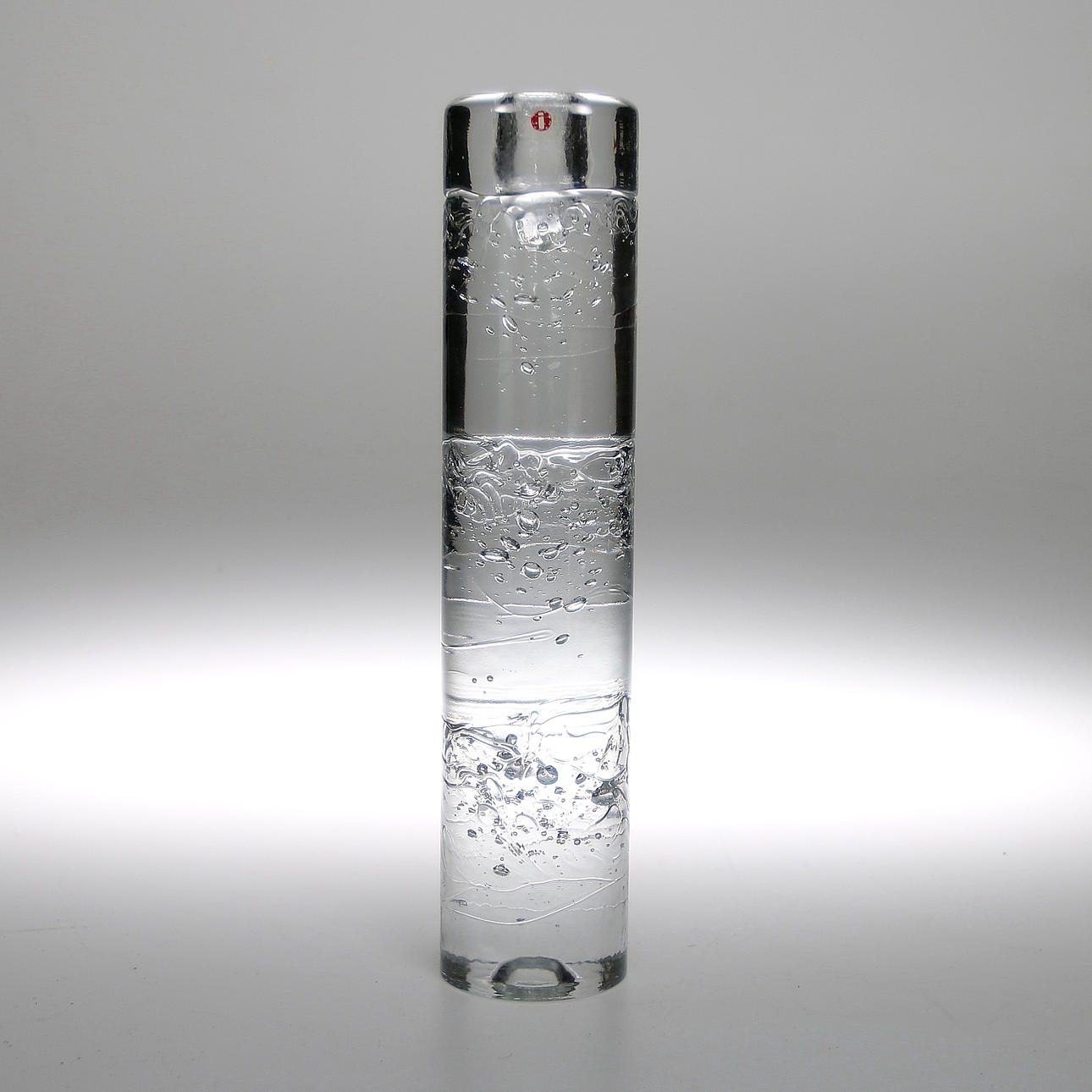 GLASSKULPTUR/LJUSSTAKE, Glas, "Archipelago" Timo Sarpanneva, Iittala. 1980-tal.