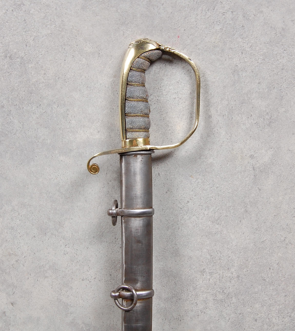 SABEL, M/1859, graverad klinga " Konungen "och" Fäderneslandet ".