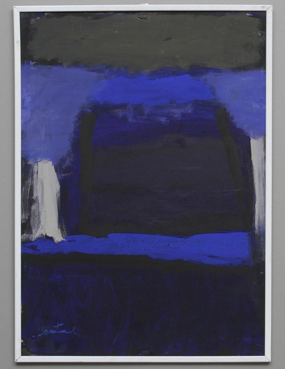 ANN-MARIE TAMMINEN-MEULLER. "Nocturne". Tempera och akryl på pannå, signerad.