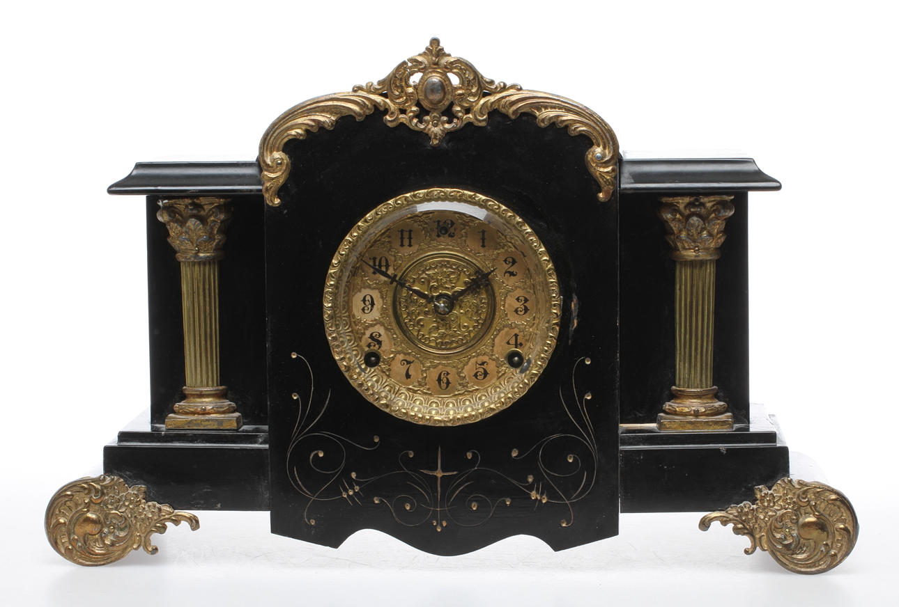 BORDPENDYL, William L. Gilbert Clock Company, USA, omkring 1900.