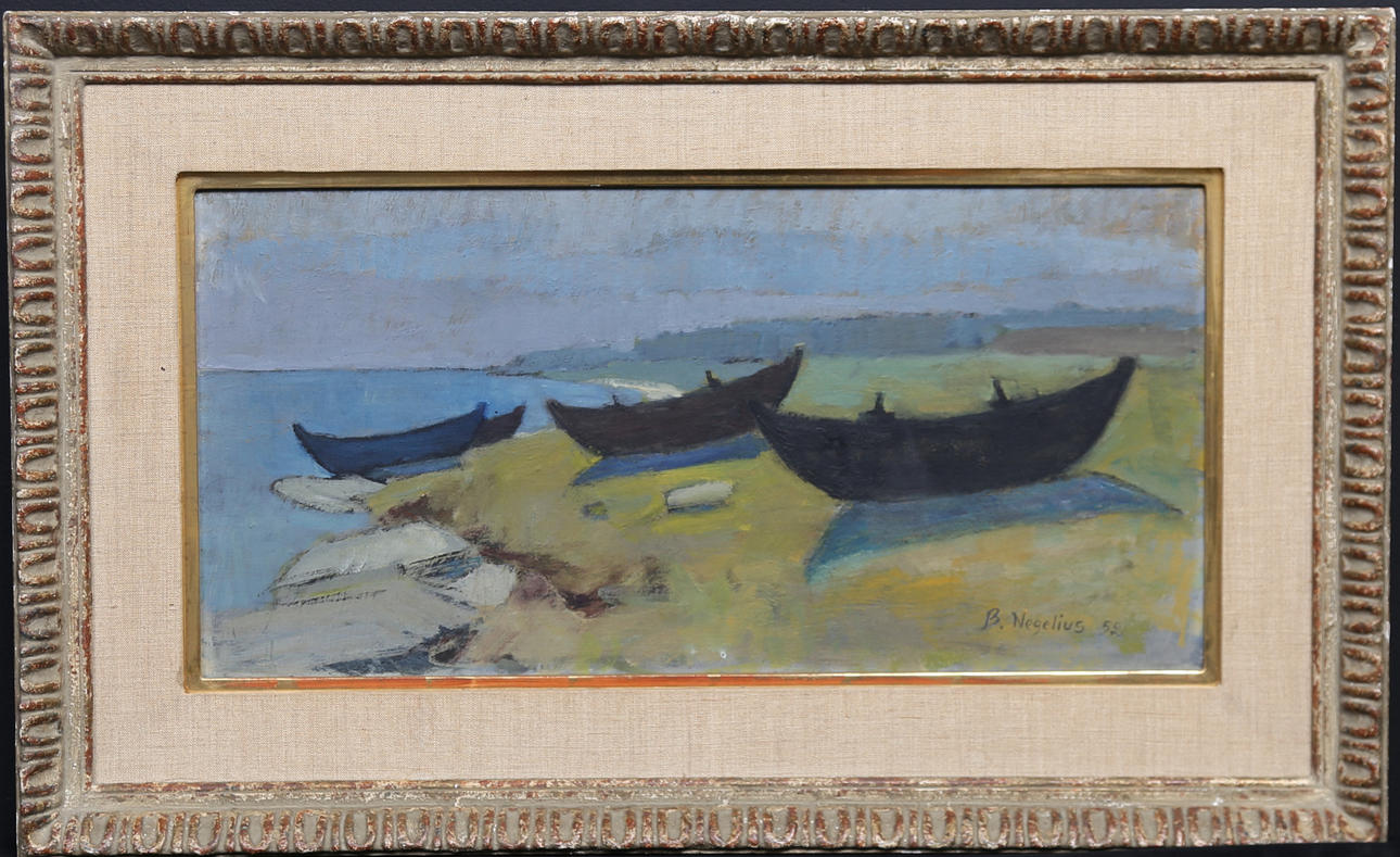 BÖRJE NEGELIUS. Oil on Board, signed and dated 52.
