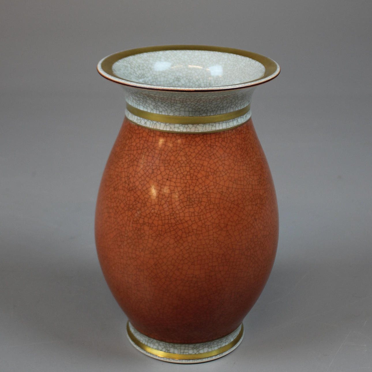 VASE mit Krakelee, Royal Copenhagen.