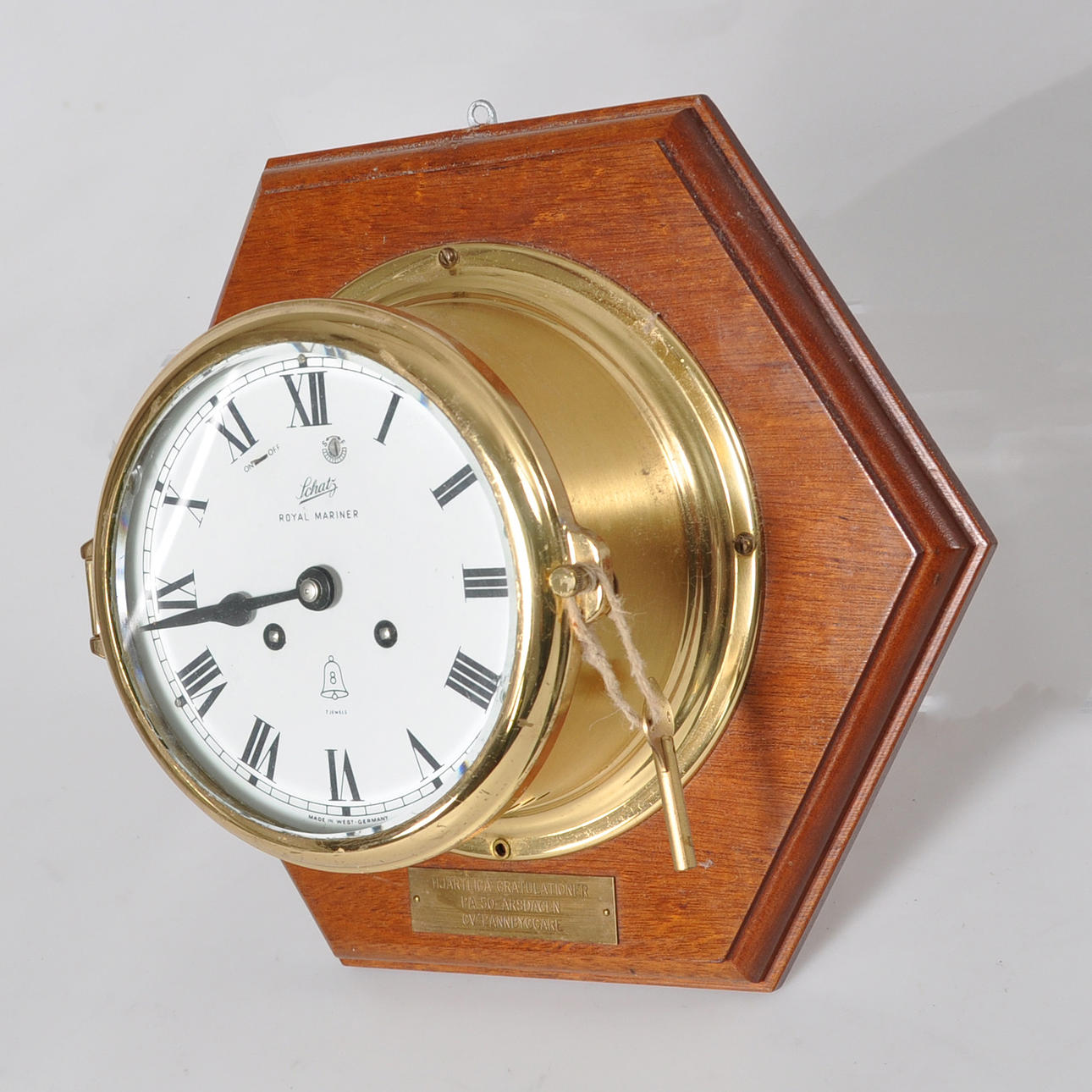 SCHIFFSUHR Schatz Royal Mariner Messing 1900.