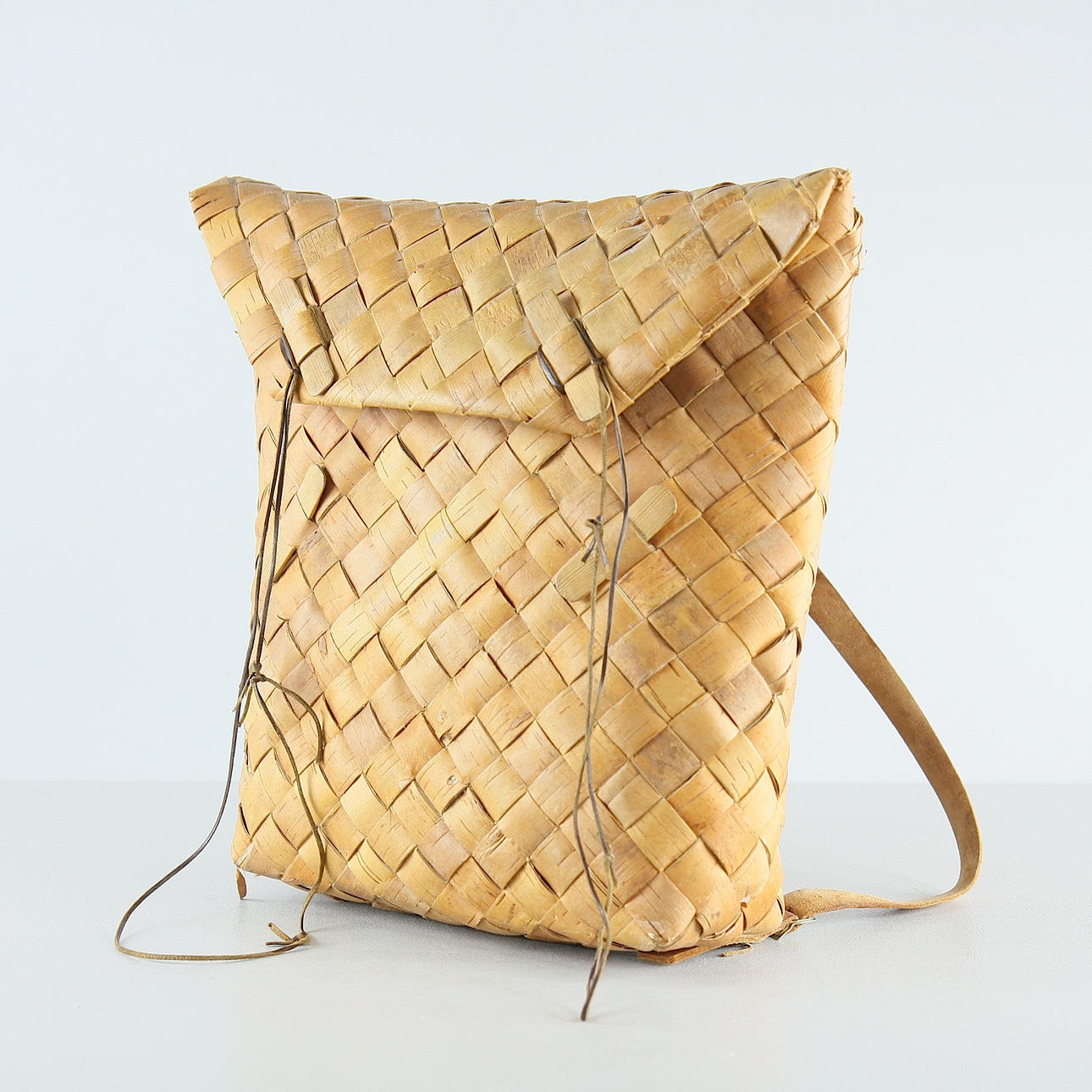 RUCKSACK, gefistet, Leder, gemarkt 1978.