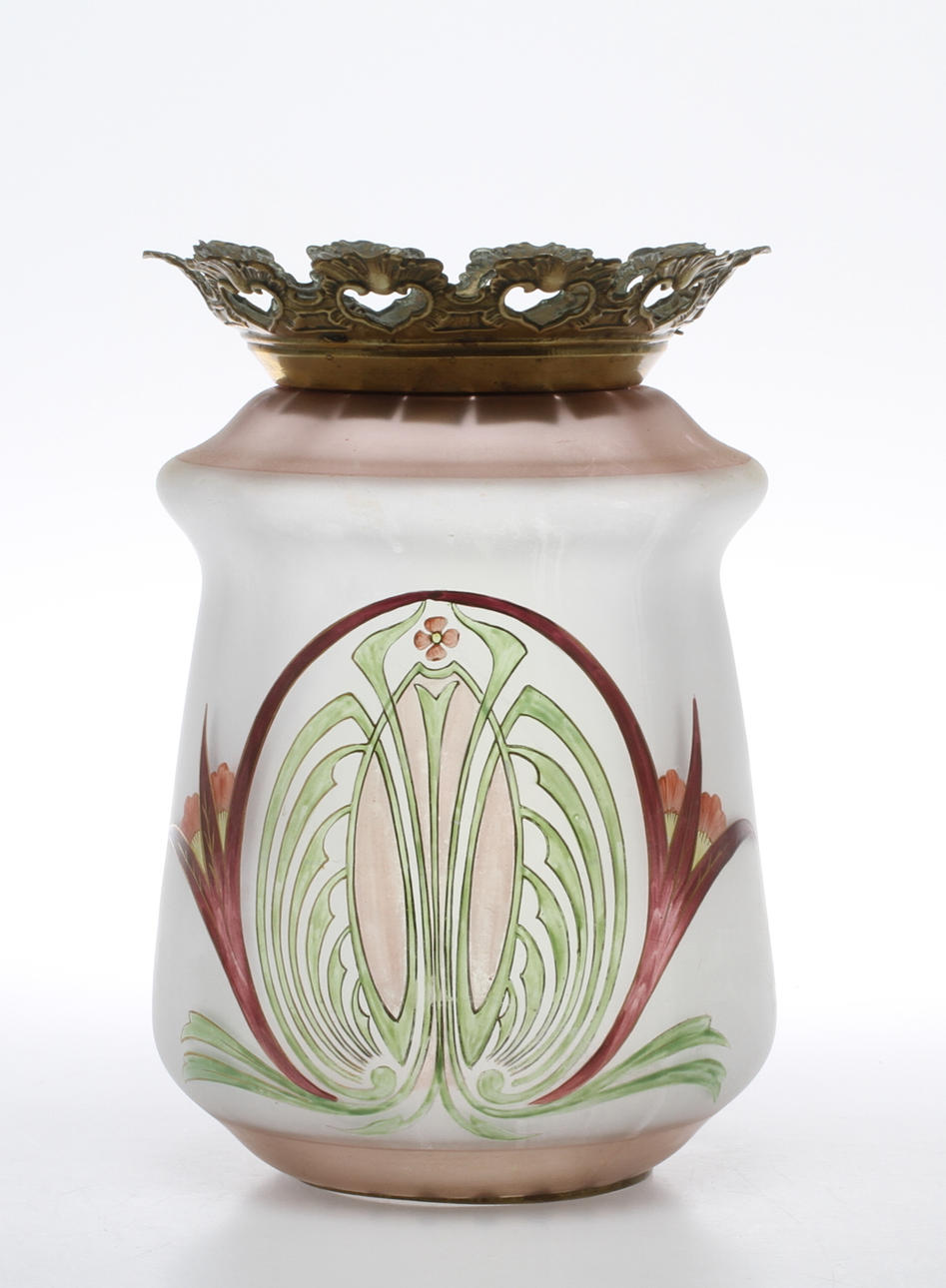 LAMPKUPA, för månskenslampa, jugend, 1900-talets början.