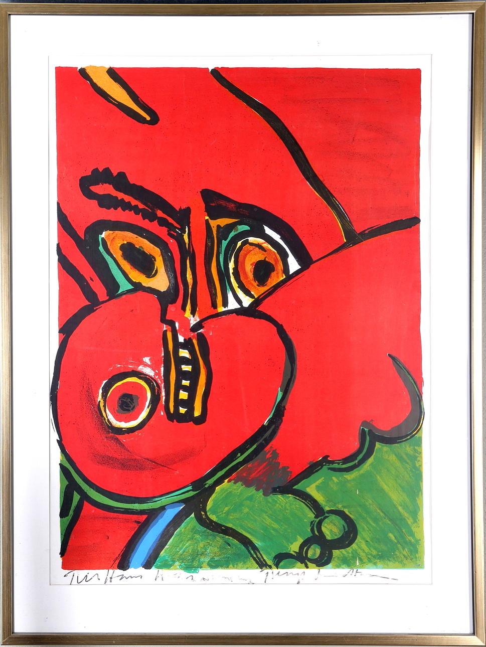 BENGT LINDSTRÖM. FÄRGLITOGRAFI, Signerad.