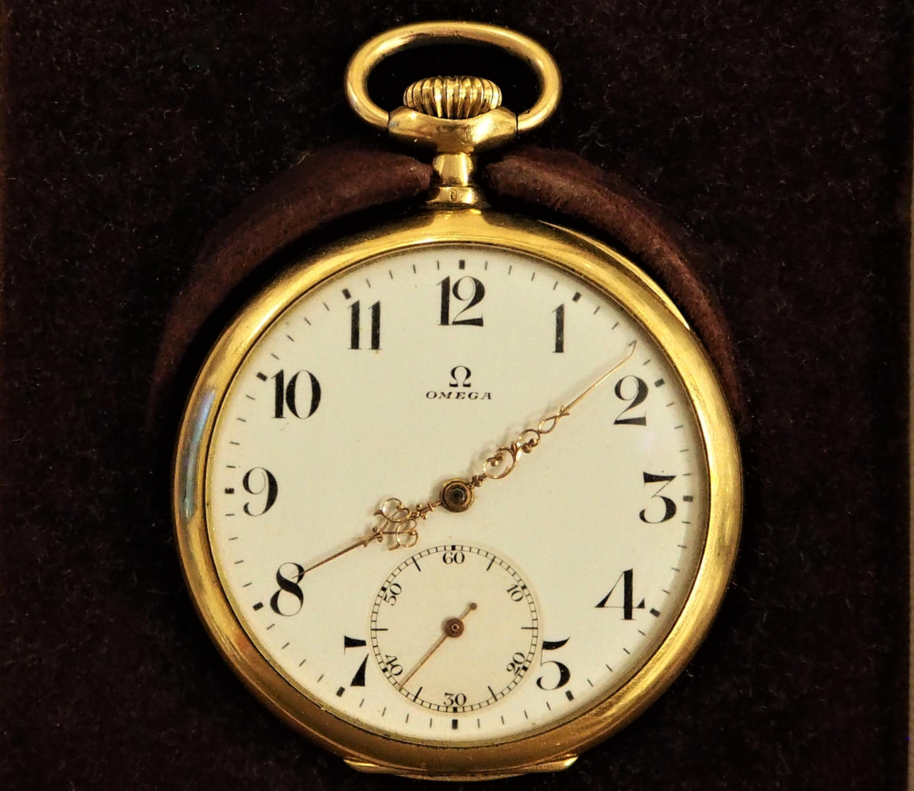 TASKUKELLO, Omega 18 K, kotelolla.