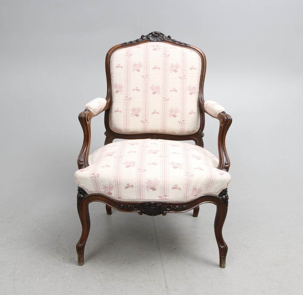 KARMSTOL, nyrokoko, sent 1800-tal.