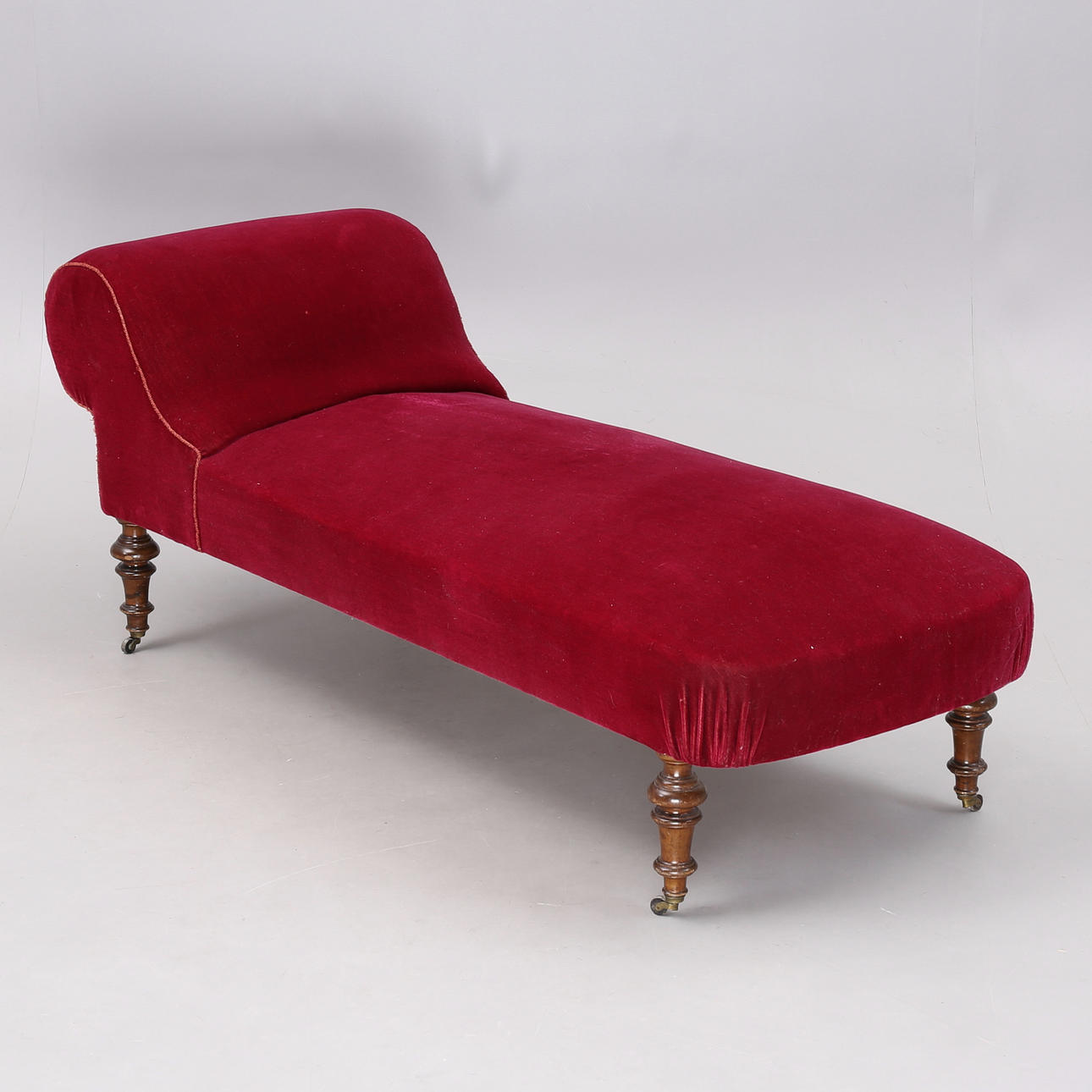 SCHÄSLONG/DIVAN med hjul, 1800/1900-tal.