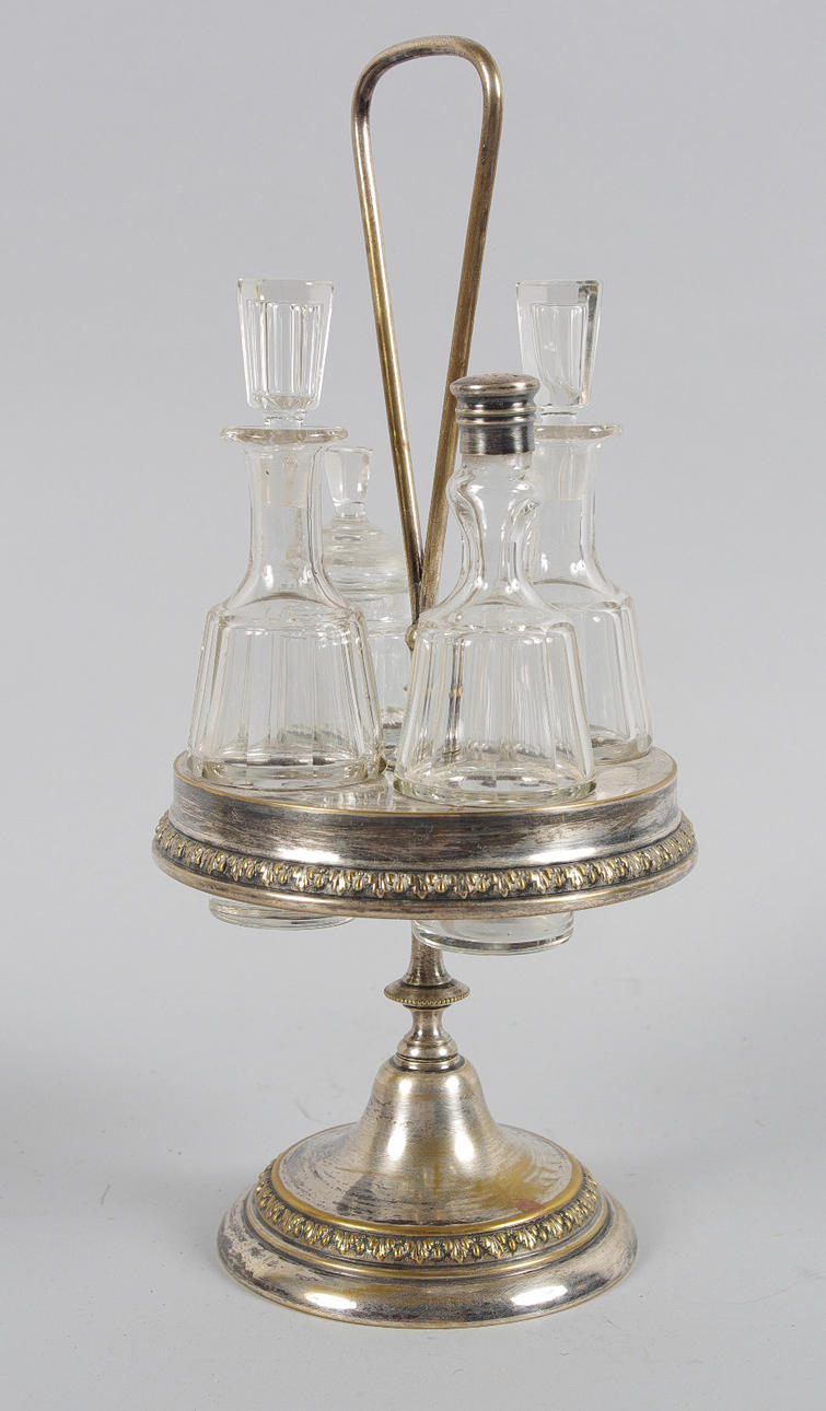 BORDSSURTOUT, nysilver/glas.