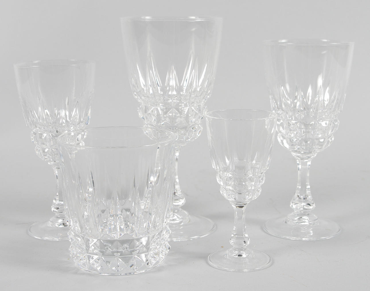GLASSERVIS, "Pompadour" Cristal d'Arques.