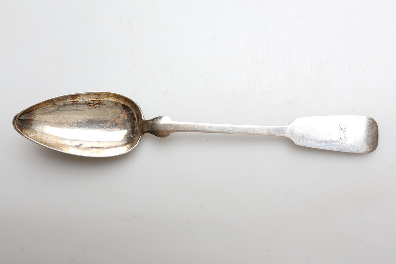 SKED, silver, inskription 1865.