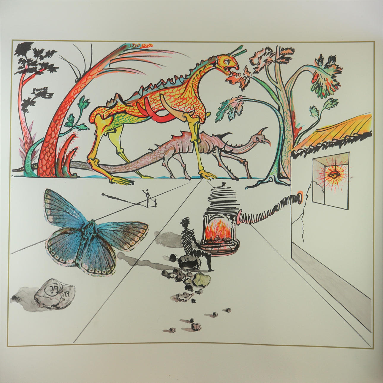 SALVADOR DALÍ. "KOHLE HEUTE" LITHOGRAFIE.