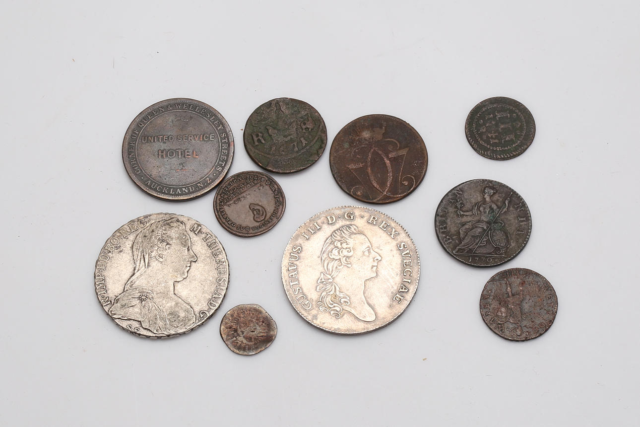 COINS, 18th-19th century, including silver.