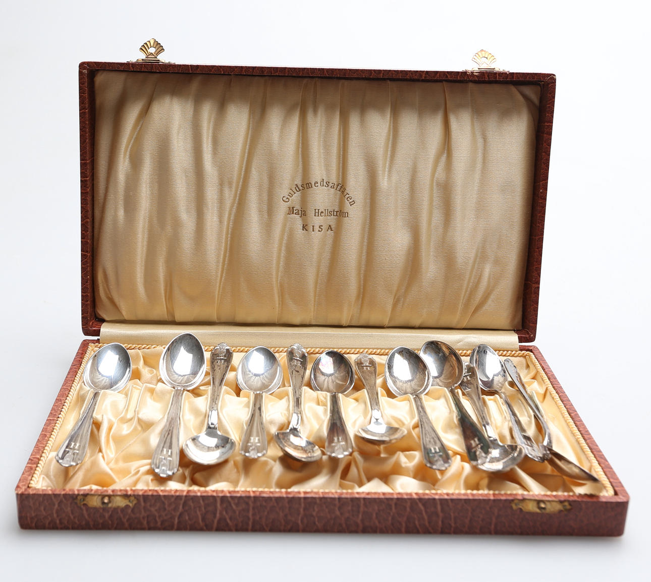 KAFFESKEDAR, 12 st, silver "Vasa" 1900-tal.