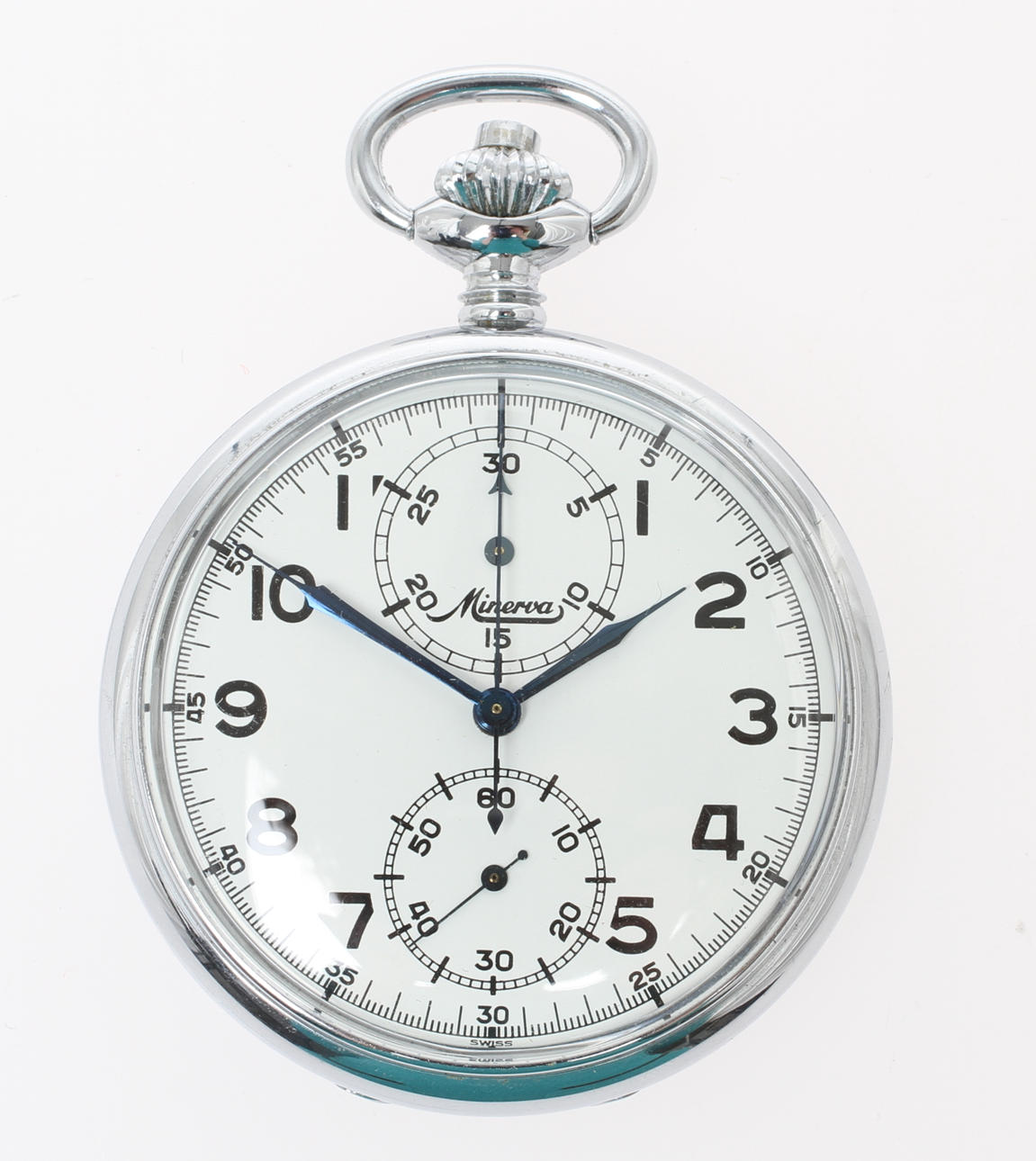 POCKET CHRONOGRAPHER, Minerva, 1900s.